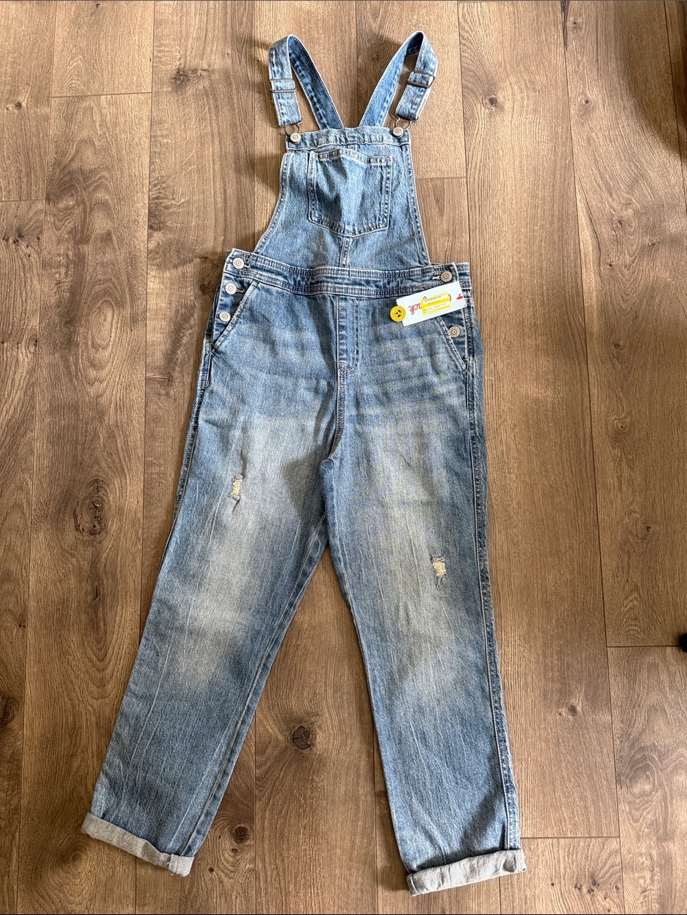 Cat & Jack Light Blue Denim Overalls for Kids